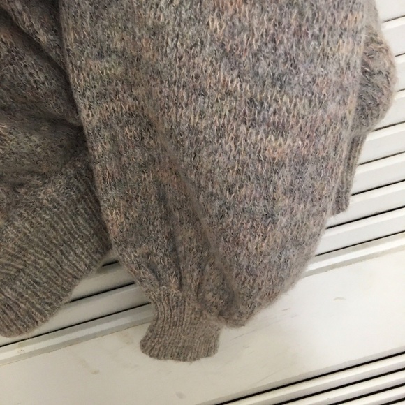 FREE PEOPLE | Women's Karina Wrap Sweater Gray L - Picture 5 of 8